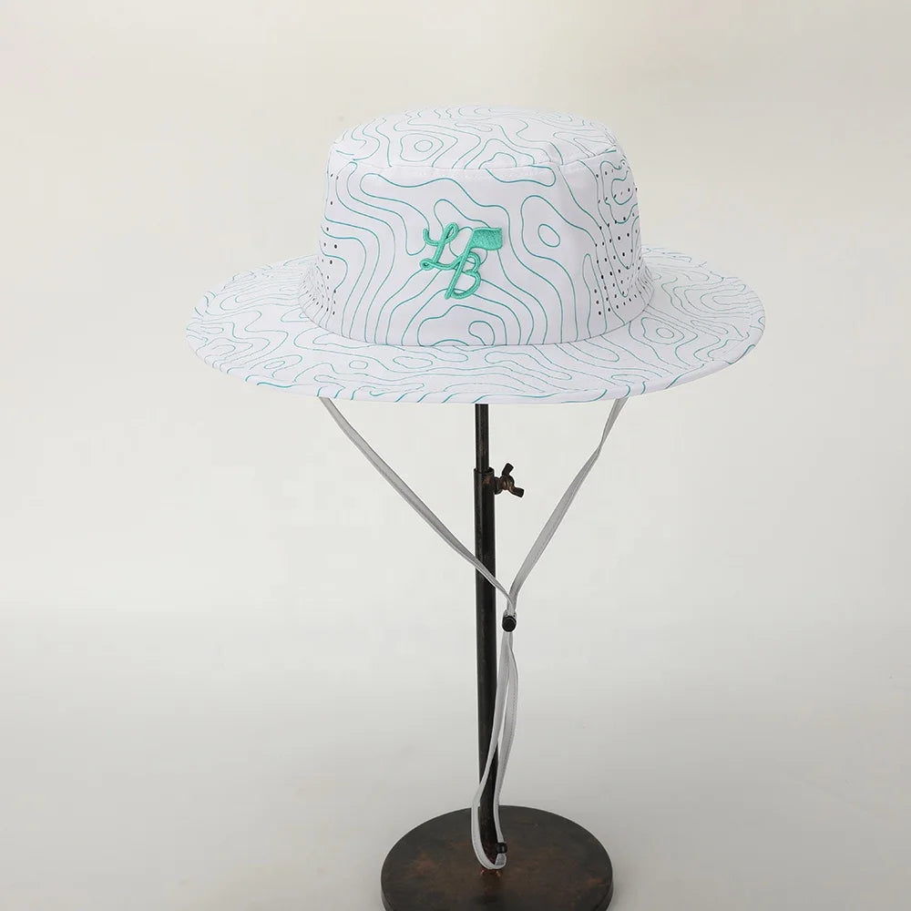 OEM Polyester Cotton Structural Embroidery Breathing Hole Bulk Uniform Brim Headgear