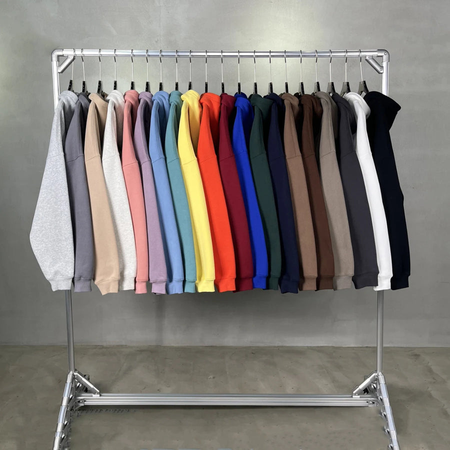Polyester Cotton Fleece Loopback Pullover Hoodie