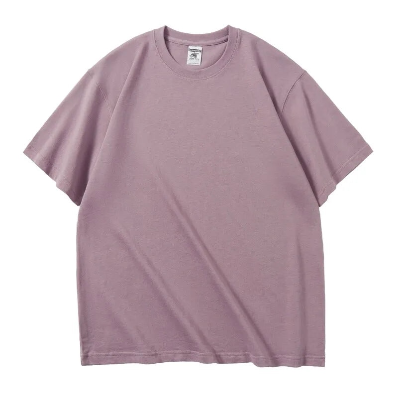 350gsm Sense Heavy Cotton Embossed T Shirts with Custom Embossing Logo for Men
