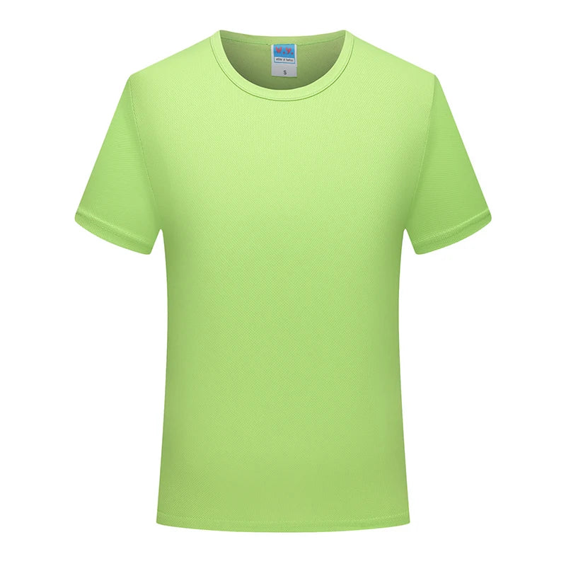 Polyester Quick-Dry Plain-Dyed Running T-Shirt