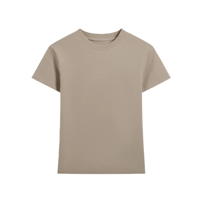220GSM Cotton 3D Embossed Slim Fit Women Summer T Shirt | Wholesale High Logo Custom T