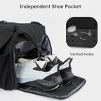 Nylon Coated Convertible Weekender Bag