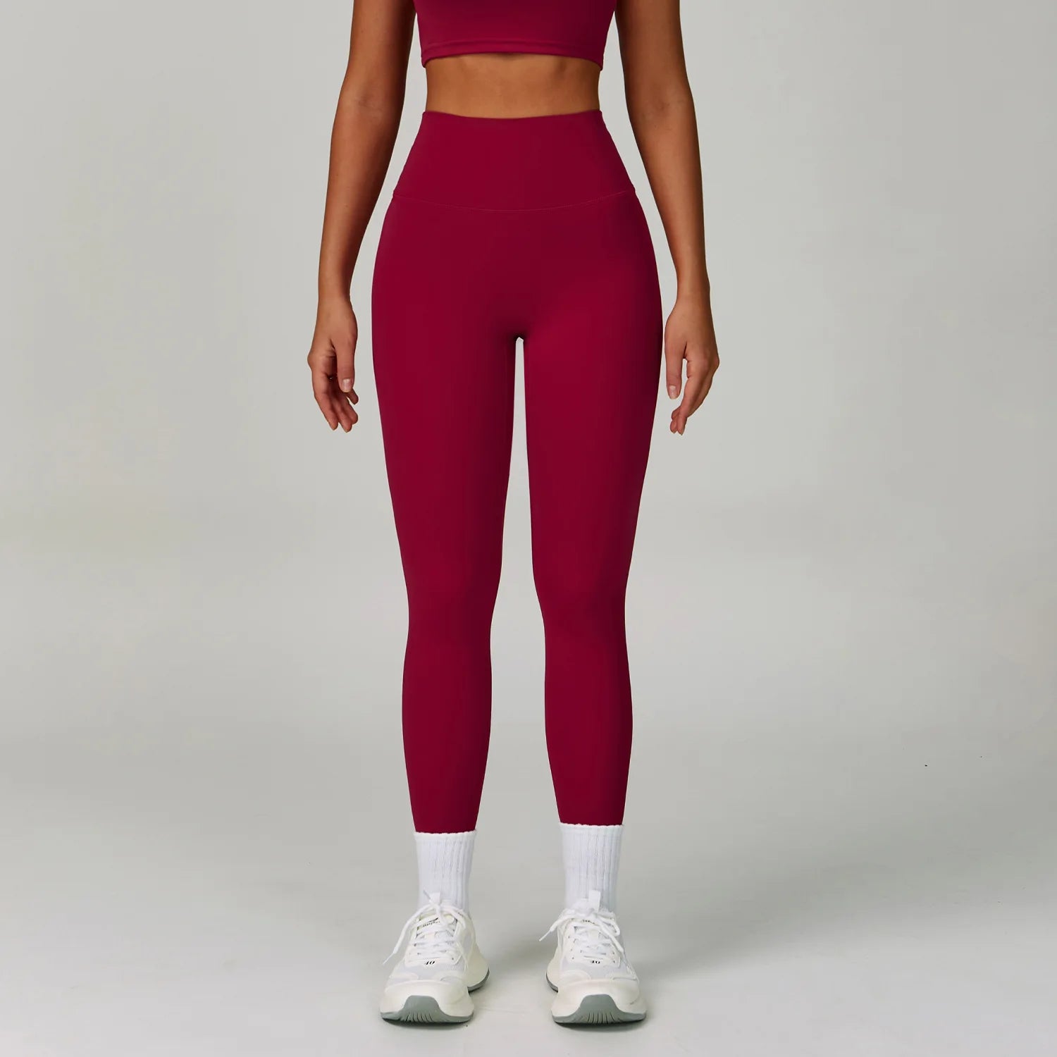 Nylon-Spandex Interlock Flatlock-Stitched 4-Piece Sports Gym Set