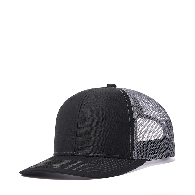 Bulk Cotton Mesh Customized Embroidery Patch Trucker Hats for Custom Gym Apparel