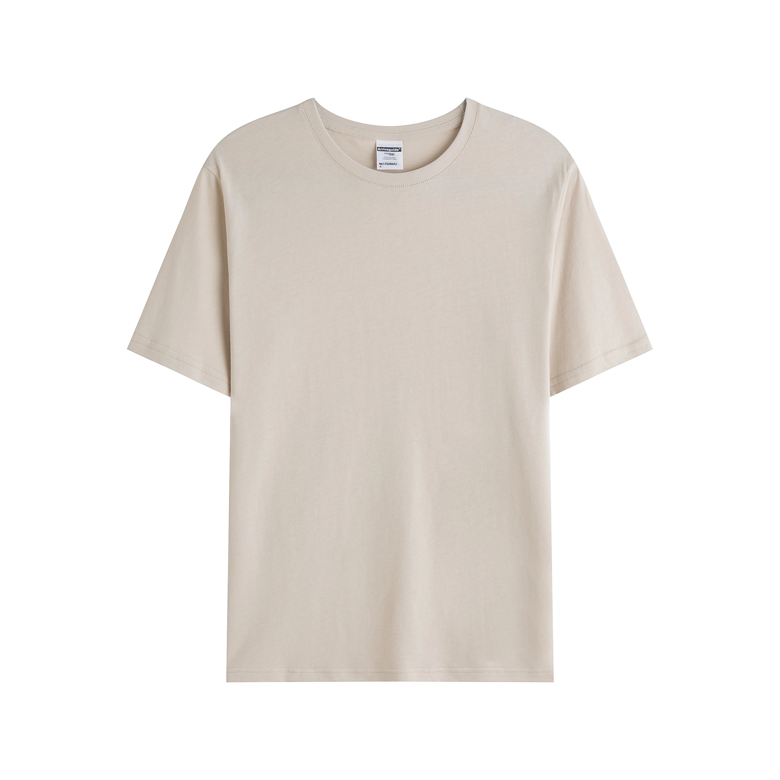 Oem Service Custom 190 Gram Cotton Blank Neck OEM Apparel Shirt Women Summer Breathable Blank Custom T-shirts