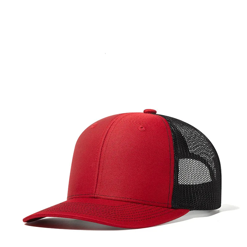 Bulk Cotton Mesh Customized Embroidery Patch Trucker Hats for Custom Gym Apparel