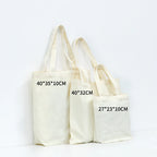 Cotton Canvas Customizable Shoulder Tote Bag