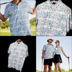 Custom Polyester Spandex Blade Collar Golf Polo Shirt   Factory Sourcing 88% Polyester 12% Spandex 160g Sublimation Custom Polo Shirt