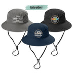 Custom Waterproof Polyester Nylon Bucket Hat Camp Hiking Tactical Mesh Boonie Cap