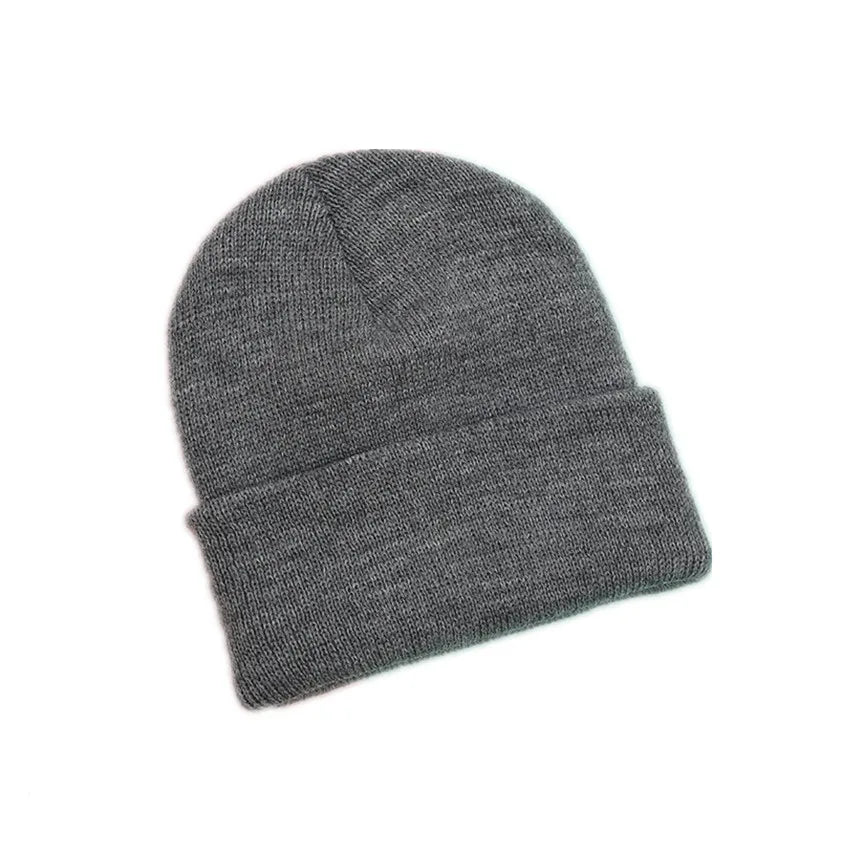 100% Acrylic Jacquard Fabric Custom Logo Striped Winter Ski Traveling Beanie Hats