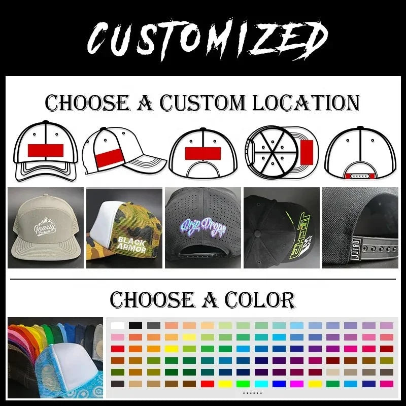 Factory Suede Low MOQ Hip Logo Trucker Hat | Custom 5 Panel Blank