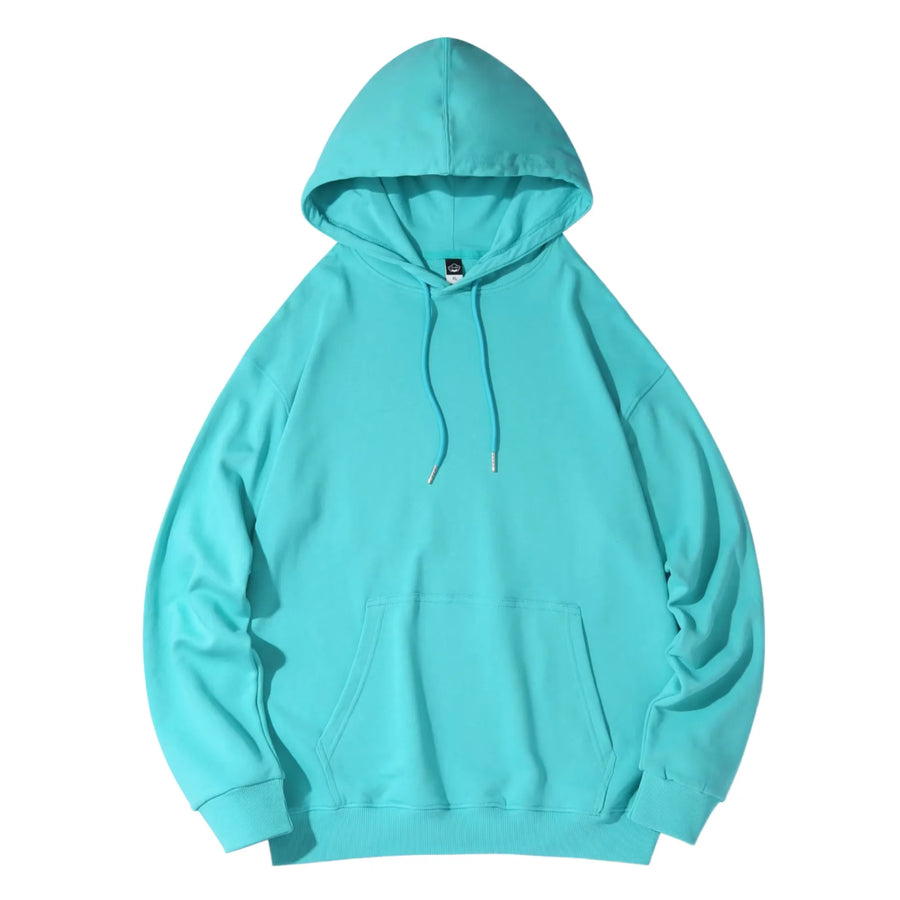 100% Cotton 350gsm Knit Pullover Hoodie