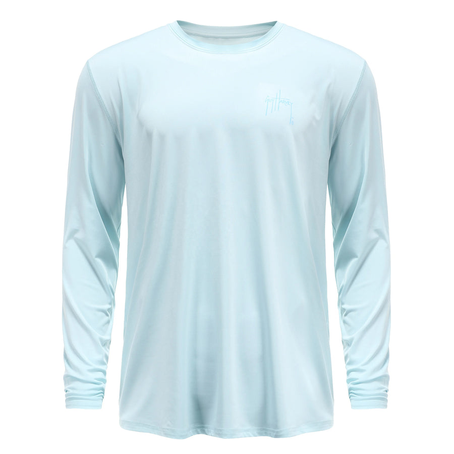 175gsm Polyester Spandex Sublimation Long Sleeve Performance Fishing Shirts Hot Design Dry Men Apparel