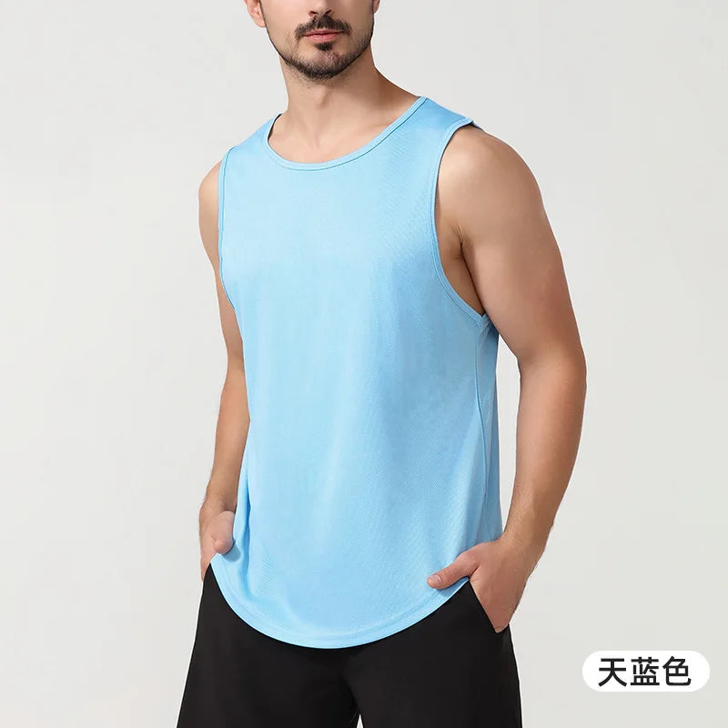 Custom Quick Sleeveless Training Top | Men's 100 Polyester Dry Workout Tank