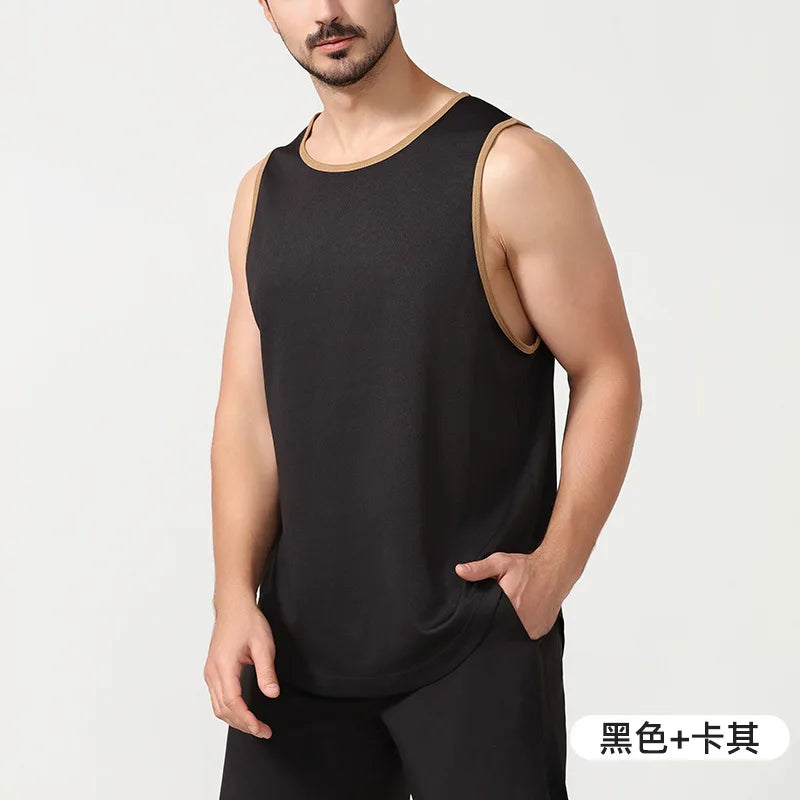 Custom Quick Sleeveless Training Top | Men's 100 Polyester Dry Workout Tank