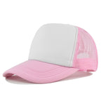 Custom Curved Brim 5 Panel Foam Trucker Cap | 100% Polyester Breathable Unisex Hat | Bulk OEM Wholesale