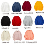 240g 100% Polyester Heat Transfer Logo Sweatshirts Regular Fit Crewneck Pullover