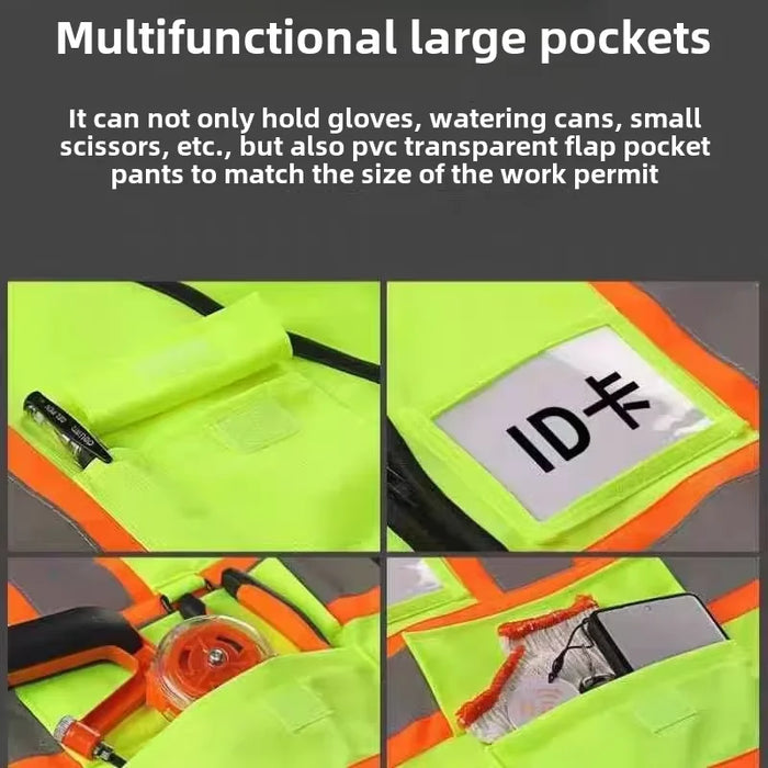 High Visibility Reflective Safety Vest Industrial Traffic Security Uniform