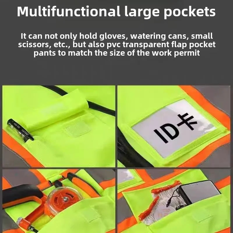 High Visibility Reflective Safety Vest Industrial Traffic Security Uniform