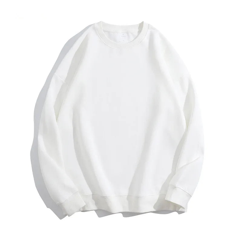 300Gsm Cotton Fabric Custom Embroidery Pullover | Wholesale Oversized Crew Neck Sweatshirts