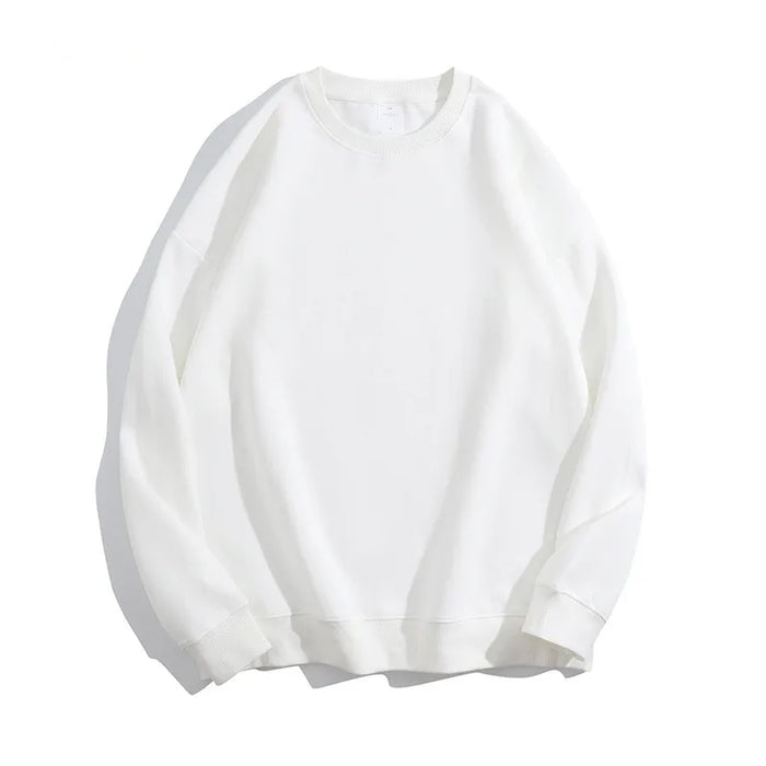 300Gsm Cotton Fabric Custom Embroidery Pullover | Wholesale Oversized Crew Neck Sweatshirts