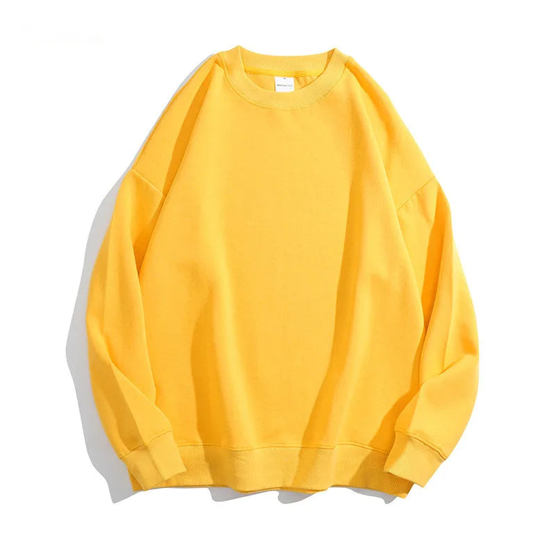 300Gsm Cotton Fabric Custom Embroidery Pullover | Wholesale Oversized Crew Neck Sweatshirts
