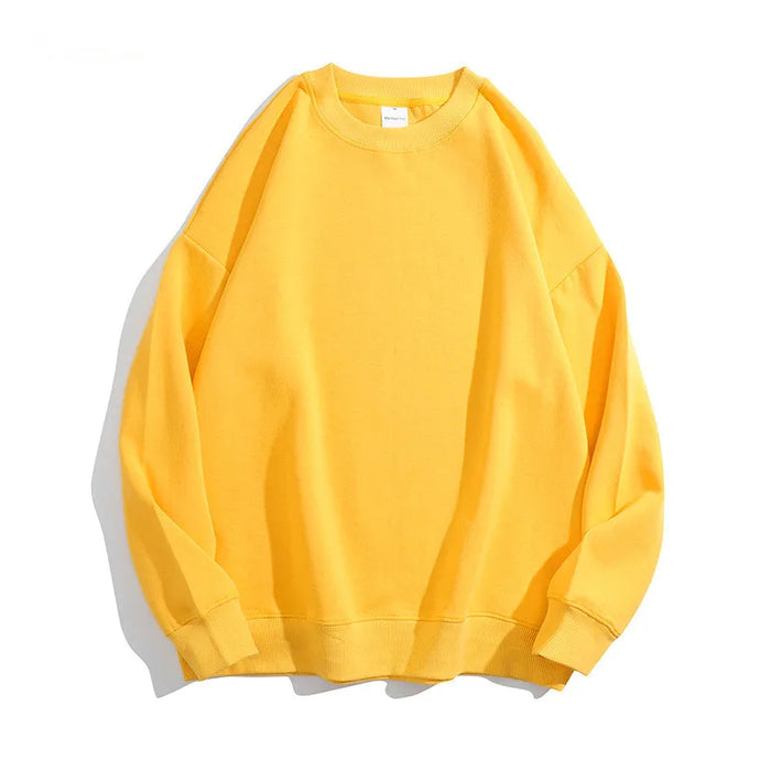 300Gsm Cotton Fabric Custom Embroidery Pullover | Wholesale Oversized Crew Neck Sweatshirts