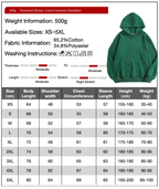 500g Cotton Polyester Blend Heat Transfer Top Custom Hoodie Creation