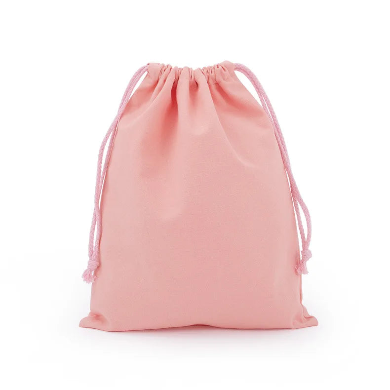 Cotton Canvas Value Drawstring Pouches
