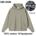French Terry Drop Shoulder Men Hoodies | High Volume Custom Sourcing Blanks