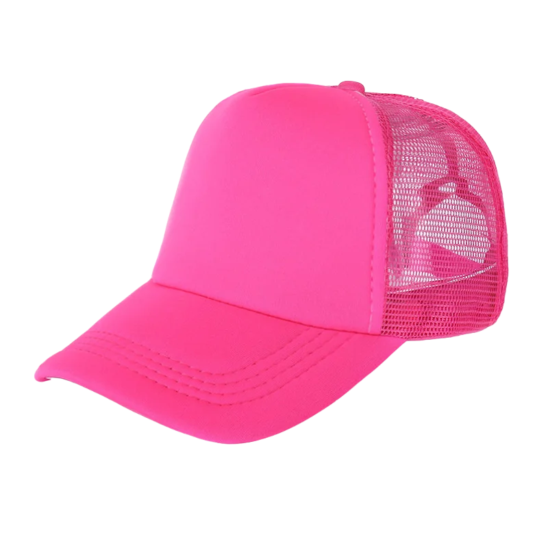 100 Polyester Oxford Five Panel Sublimation Blank Foam Trucker Hat | Wholesale Plain Mesh Caps