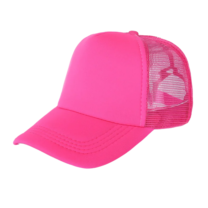 100 Polyester Oxford Five Panel Sublimation Blank Foam Trucker Hat | Wholesale Plain Mesh Caps
