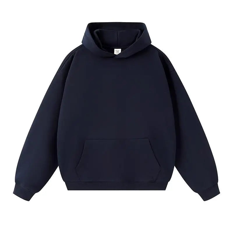 Heavyweight 350gsm Cotton Polyester Pullover Sweatshirt High Fit Blank Blanks