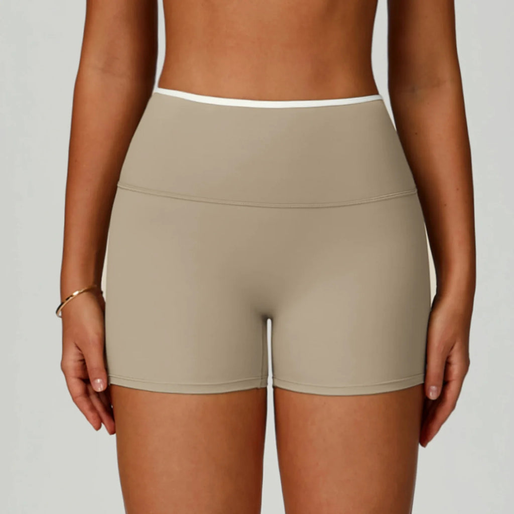 Custom Logo Seamless High Waisted Women Yoga Shorts Activewear