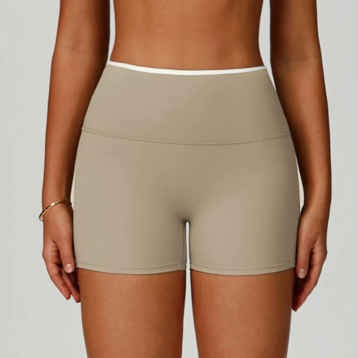 Custom Logo Seamless High Waisted Women Yoga Shorts Activewear