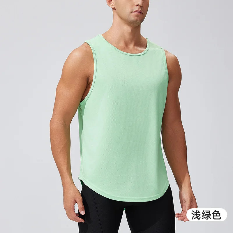 Custom Quick Sleeveless Training Top | Men's 100 Polyester Dry Workout Tank