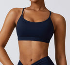 Nylon Spandex Double Knit Longline Sports Bra