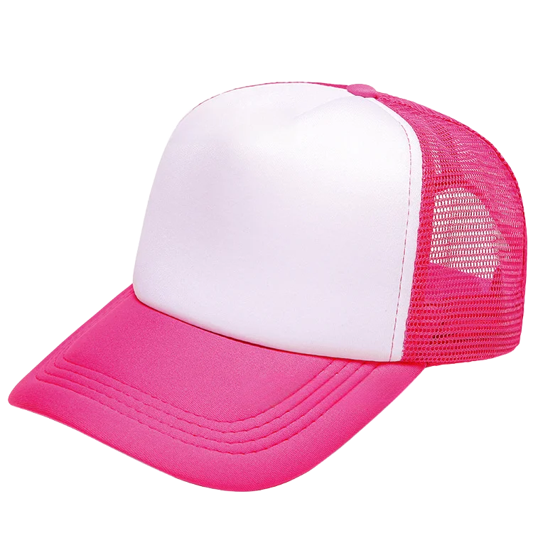 100 Polyester Oxford Five Panel Sublimation Blank Foam Trucker Hat | Wholesale Plain Mesh Caps