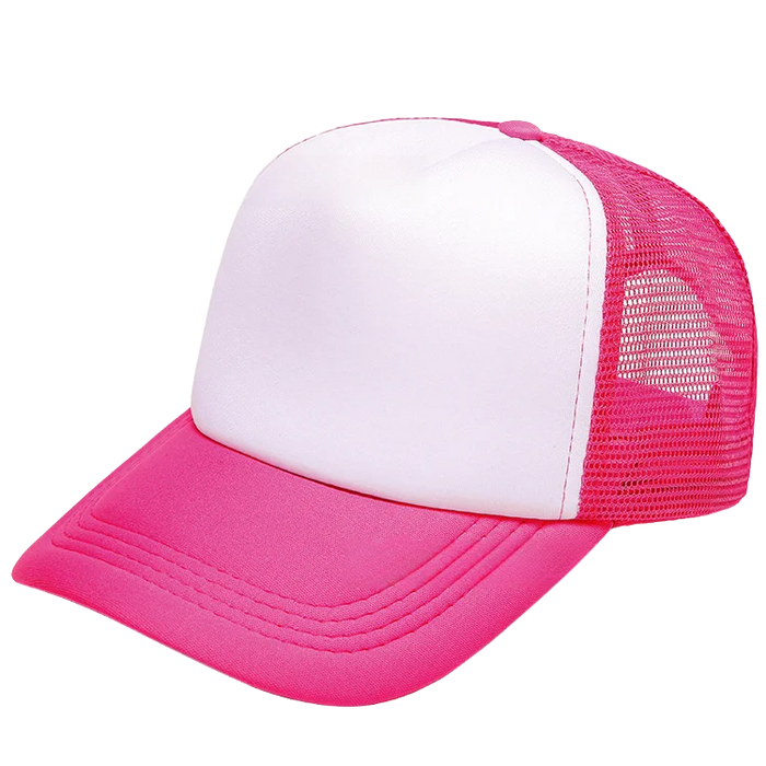 100 Polyester Oxford Five Panel Sublimation Blank Foam Trucker Hat | Wholesale Plain Mesh Caps