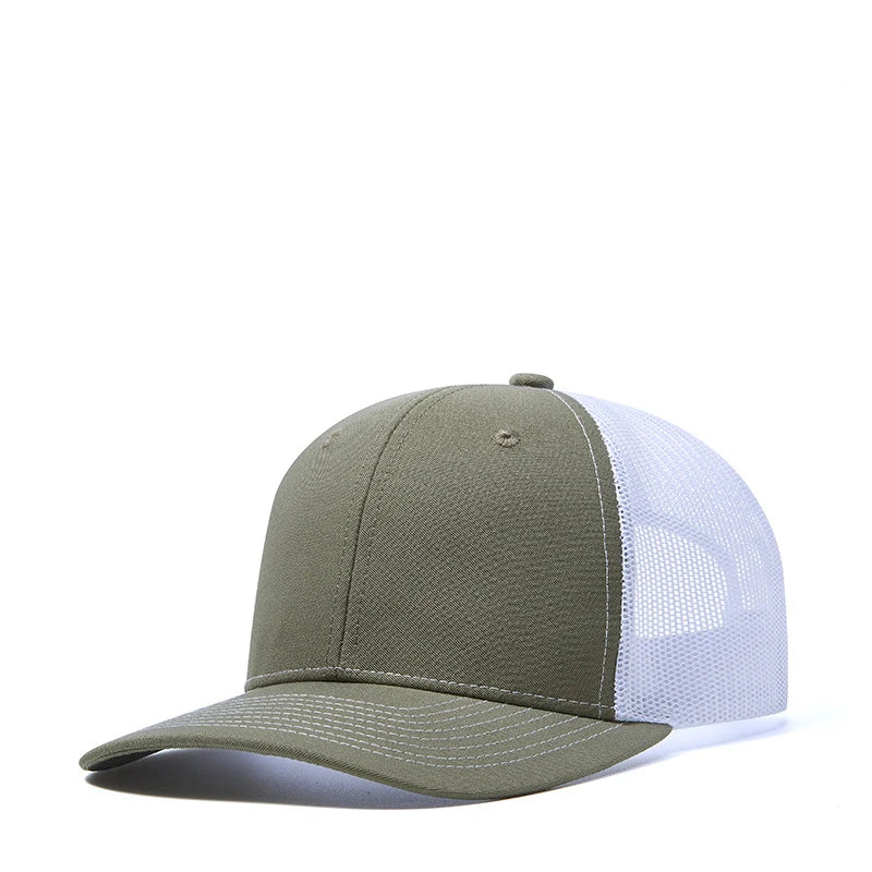 Bulk Cotton Mesh Customized Embroidery Patch Trucker Hats for Custom Gym Apparel