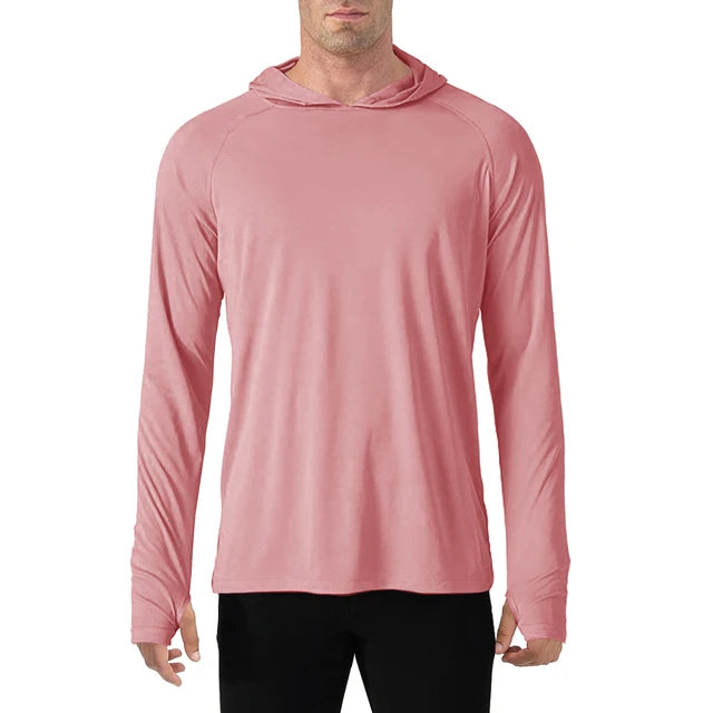 145g Knitted 100% Polyester Long Sleeve Fishing Shirt Men Rash Guard