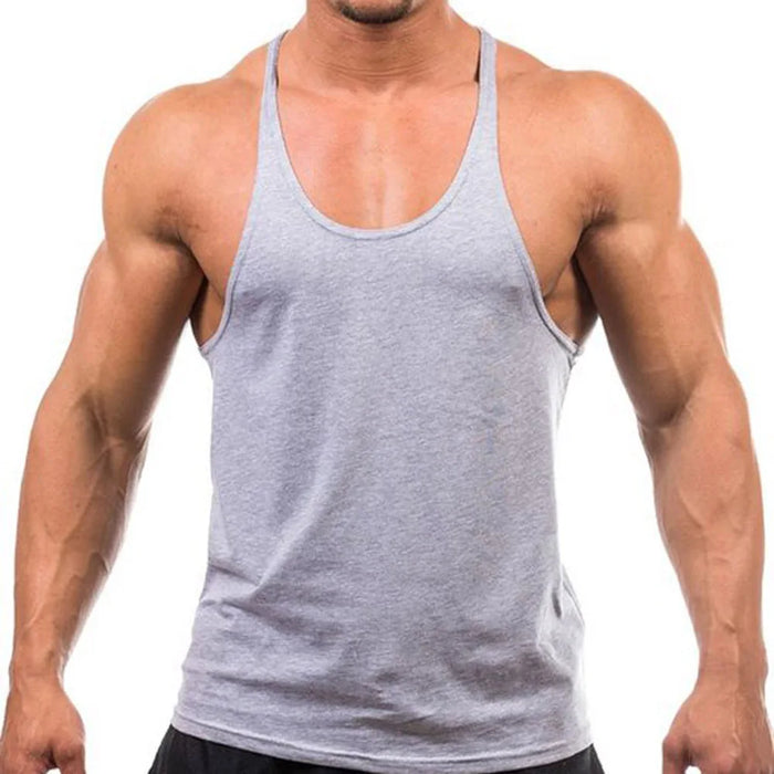 180 Grams Spandex Cotton Knitted Embroidery Tank Top | Custom Gym Bodybuilding Sports Singlet