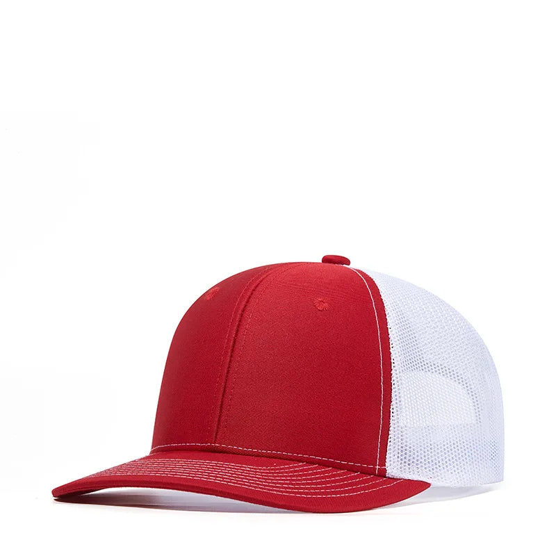 Bulk Cotton Mesh Customized Embroidery Patch Trucker Hats for Custom Gym Apparel