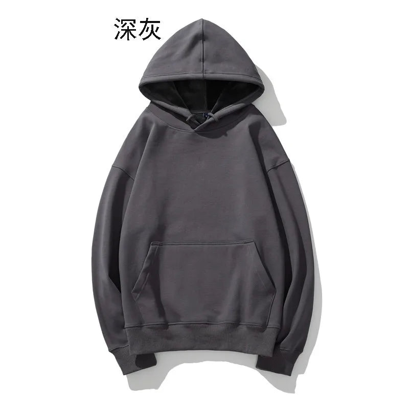 Heavyweight Cotton Brushed Knit Pullover Hoodie