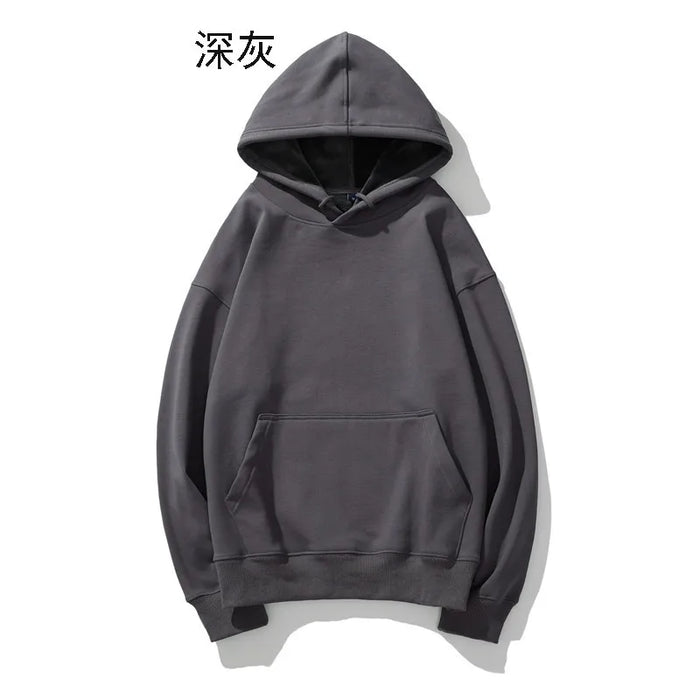 Heavyweight Cotton Brushed Knit Pullover Hoodie