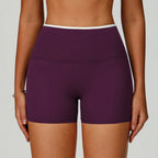 Custom Logo Seamless High Waisted Women Yoga Shorts Activewear
