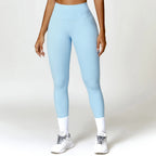 Nylon Spandex Seamless Knitted Scrunch Leggings Sports Outfit