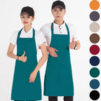 Polyester-Cotton Canvas Reinforced-Stitch Multi-Pocket Boutique Apron