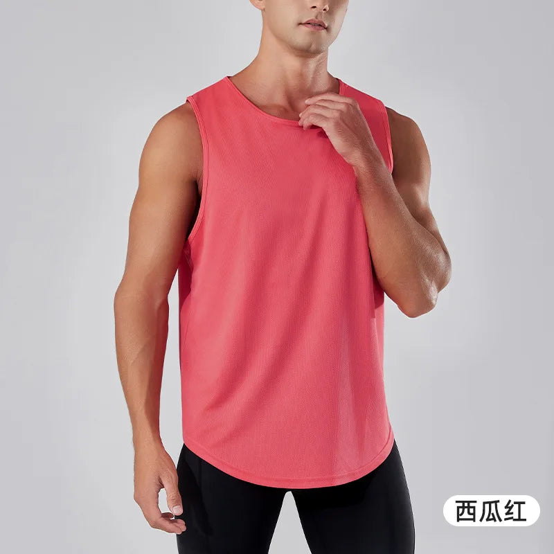 Custom Quick Sleeveless Training Top | Men's 100 Polyester Dry Workout Tank