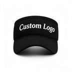 Cotton Mesh Sun Visor Hat with Wind Bug Deflectors Custom Logo Wholesale